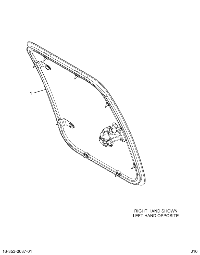 ..GLASS WINDOW REAR DOOR LH (9C3Z-2825713-B)