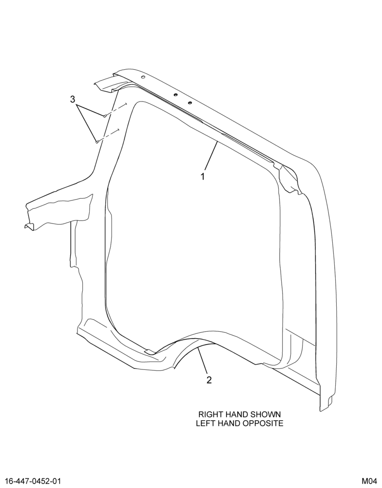 ......PANEL ASM CAB SIDE WELDED LH (Intl. 3585701C2)