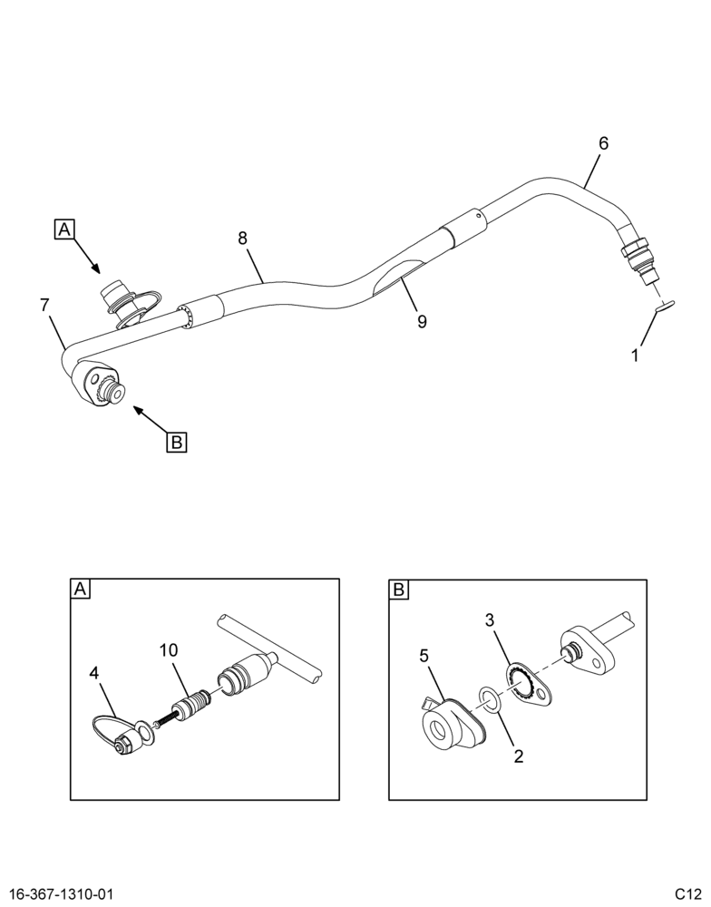 ..HOSE, A/C , ASSY COMP TO COND (CC4Z-19972-D)
