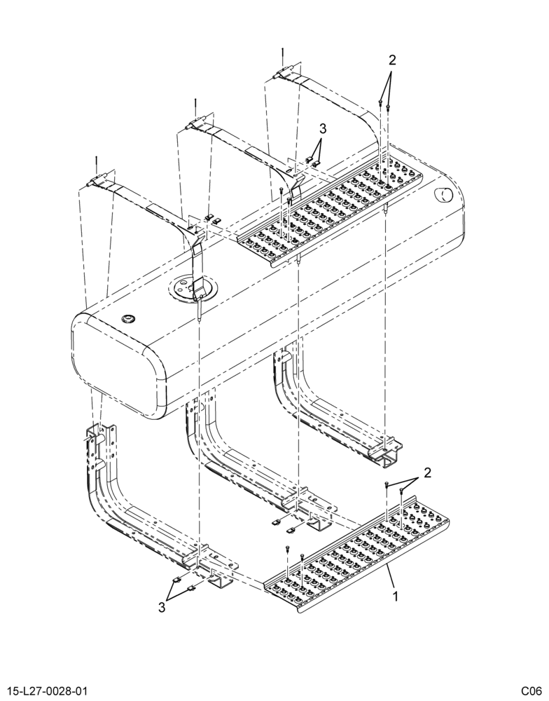 ..FUEL TANK  STEPS  65 GAL RE (Intl. 3620307F91)