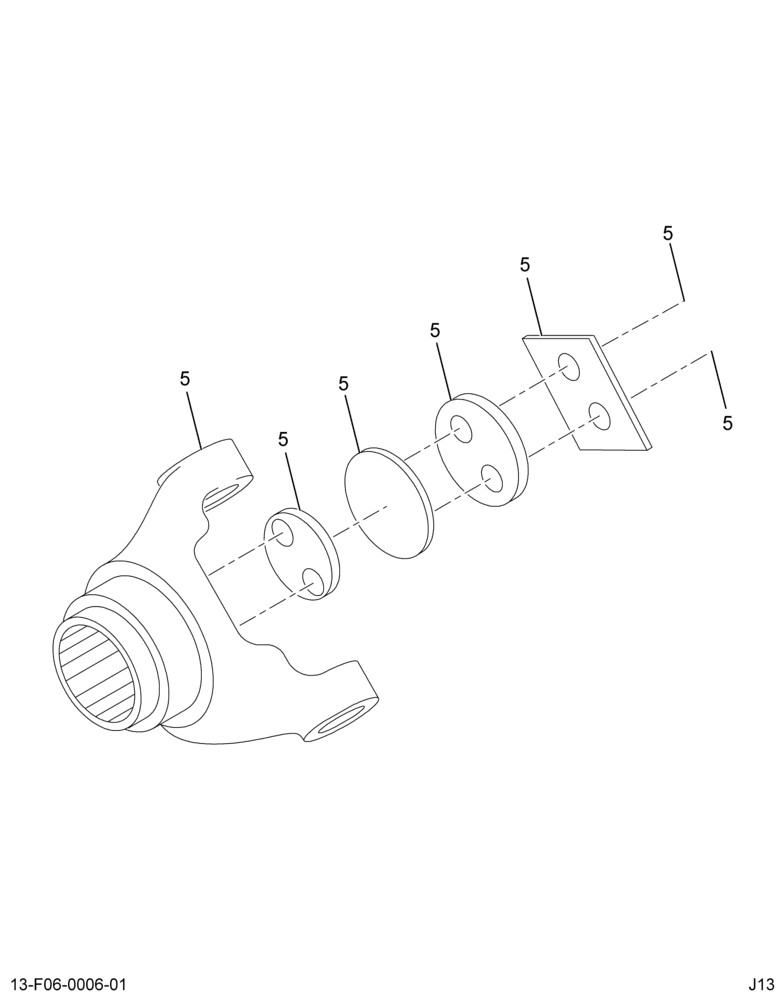 XMSN FLANGE/YOKE; ALLISON 3000 5GEN