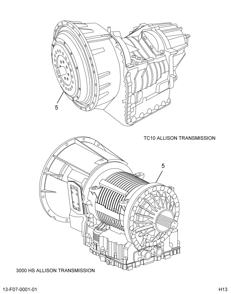 XMSN, ELECTRONIC CONTROL; ALLISON WT AUTOMATIC