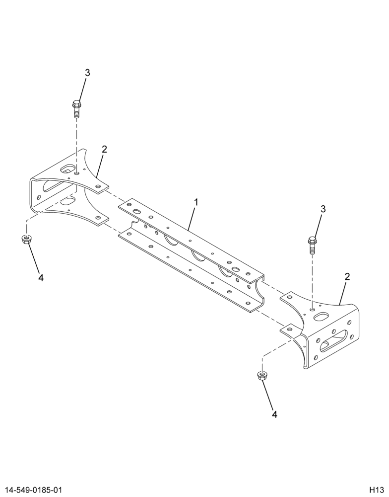 ..CROSSMEMBER *ASSY  REAR (Eng. 4C4O-5A105-AB)