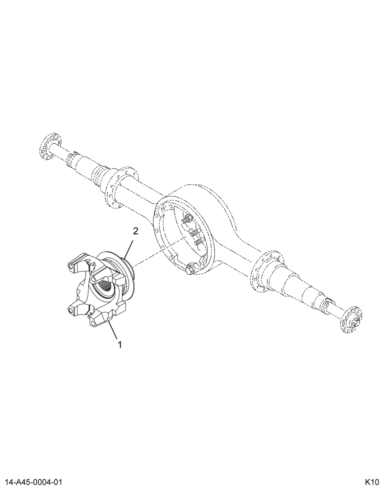 ..FLANGE AXLE R/R INPT YK SPL140 (Intl. 3703396F91)