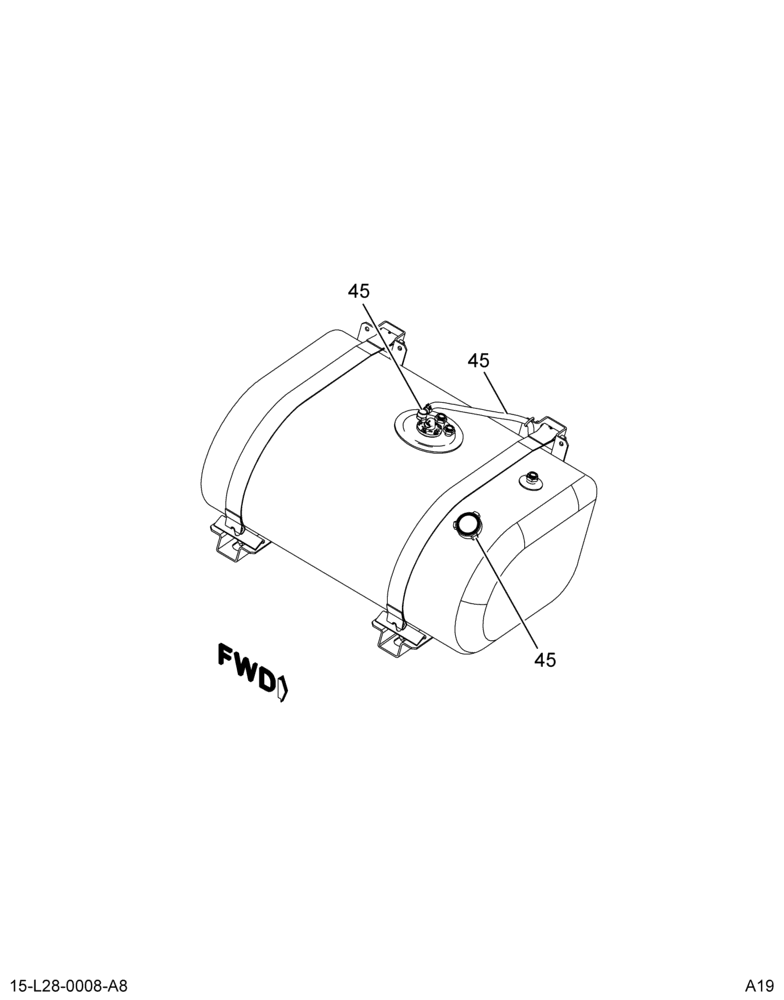 FUEL TANK MODULE; RT SIDE CAP, (ABR#9)