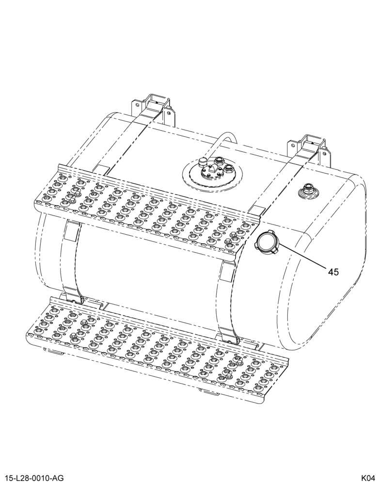 FUEL TANK MODULE; RT SIDE CAP, (ABR#9)
