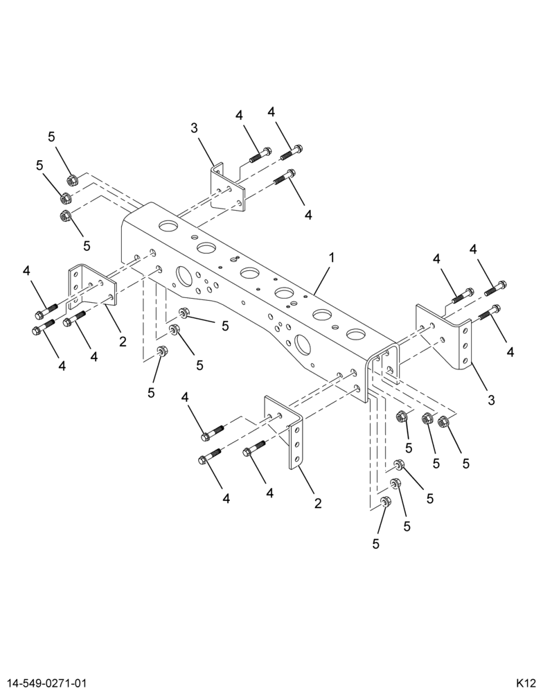 ..CROSSMEMBER , ASSY, 5 PIECE - (Intl. 3612642C94)
