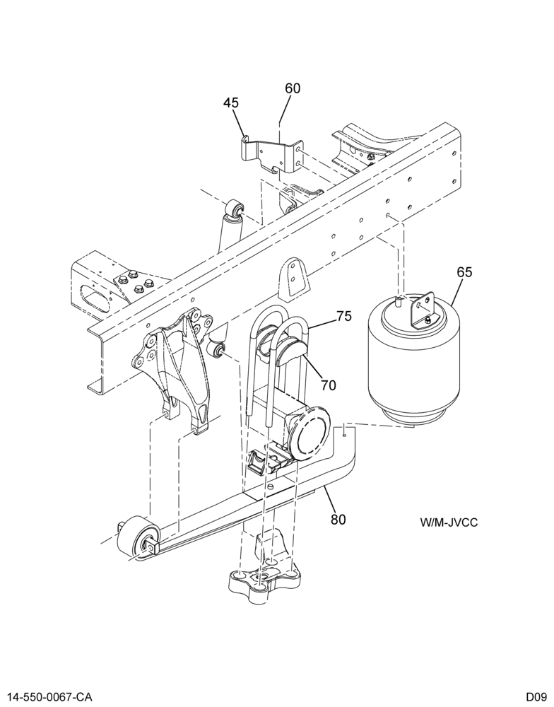 RR SPRING SUSP INSTL; 12K-20K, W/AIR RIDE