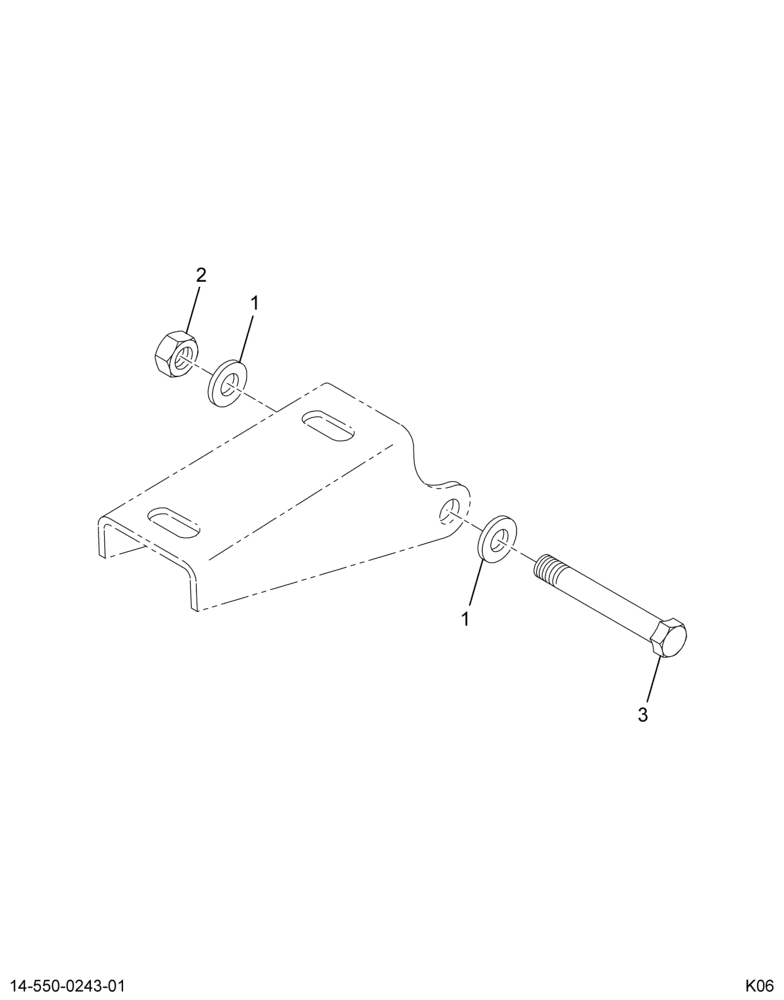 ..BRACKET SHK/ABS W/BLT NUT WSHR (W301240)