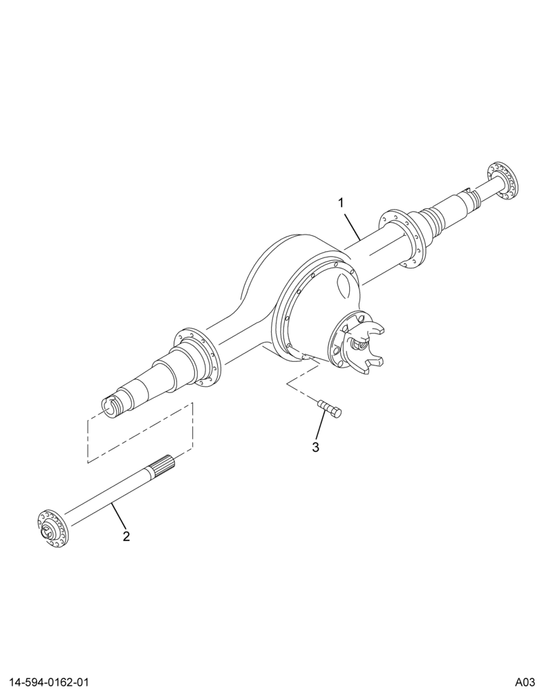 ..AXLE ASSY RR 4.11  14CDE (Eng. 4C4O-4010-TLA)