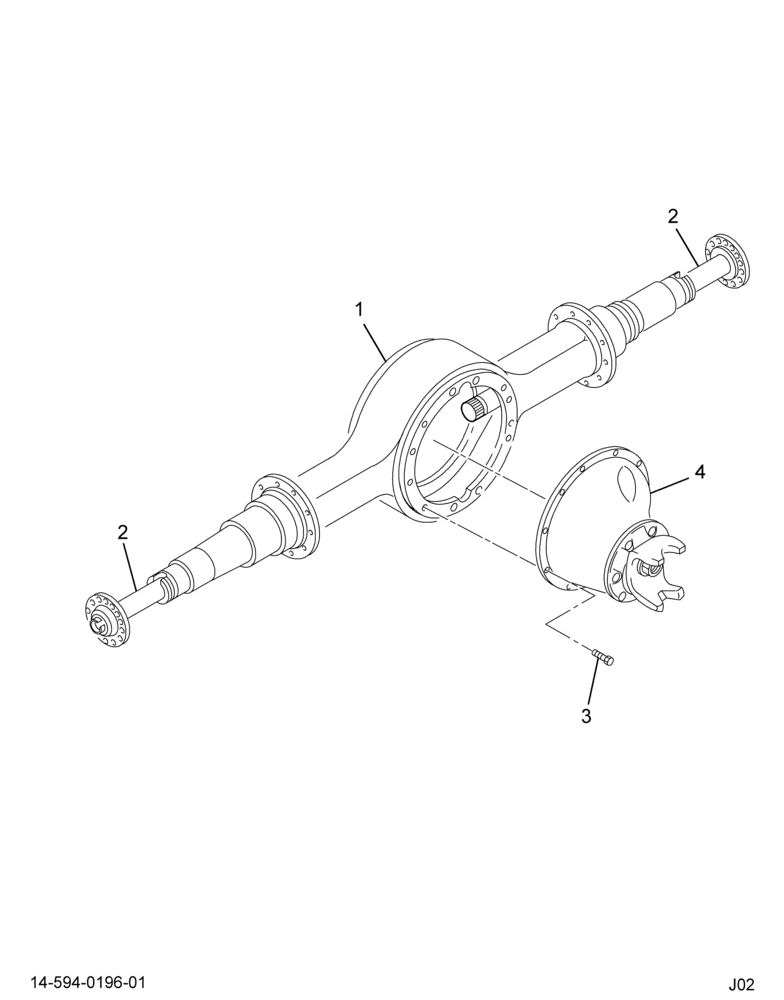 ..AXLE ASM RR 3.25 14AGE STL (Eng. 4C4O-4010-NHA)