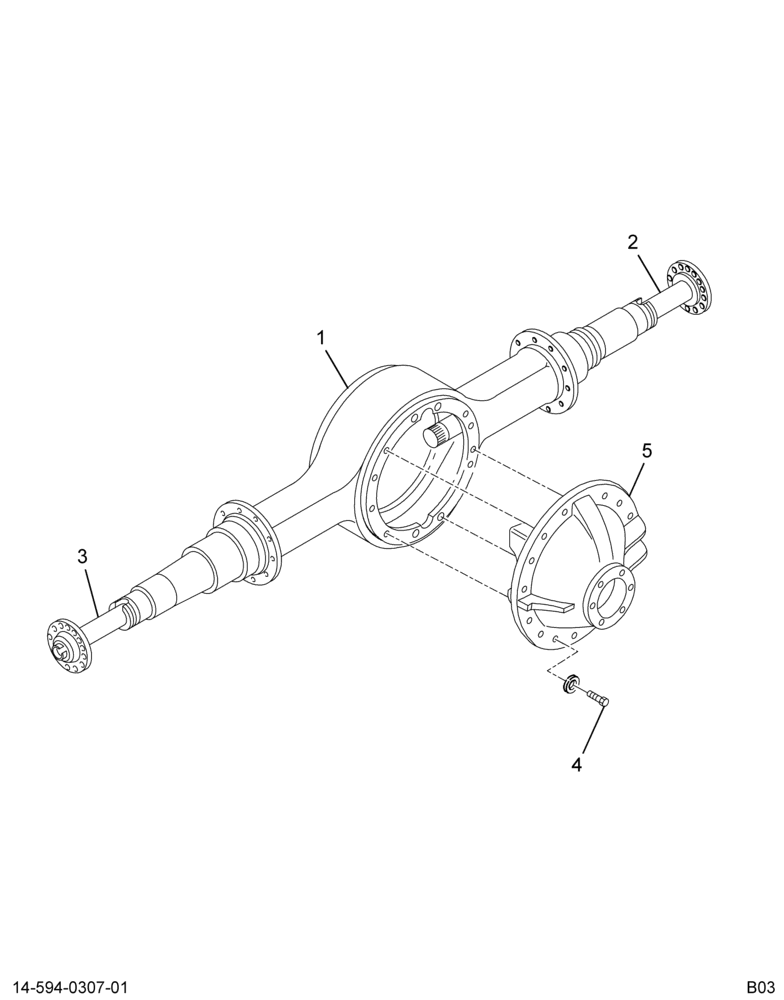 ..AXLE ASSY RR 3.36 14AGG (Eng. 4C4O-4010-VPA)