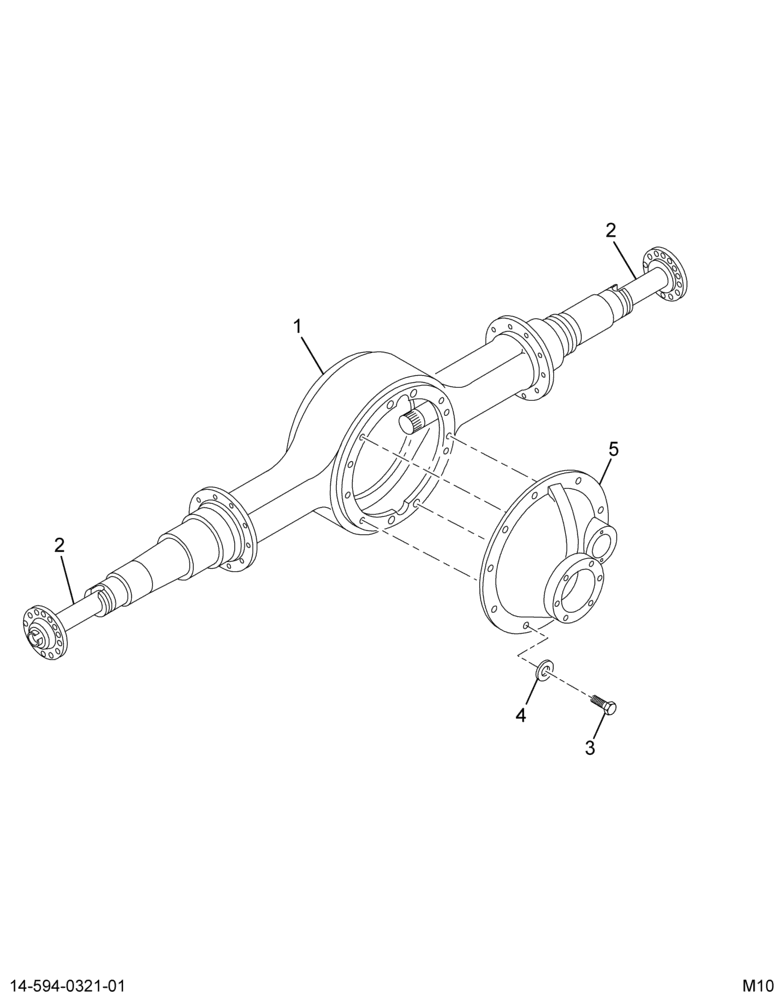 ..AXLE RR TTRB 6.14/8.38 14CDJ (Intl. 3606070C91)