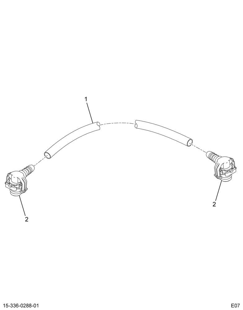 ..TUBE FUEL LINE ASSY 3/8" OD BL (6E7Z-9J280-JA)