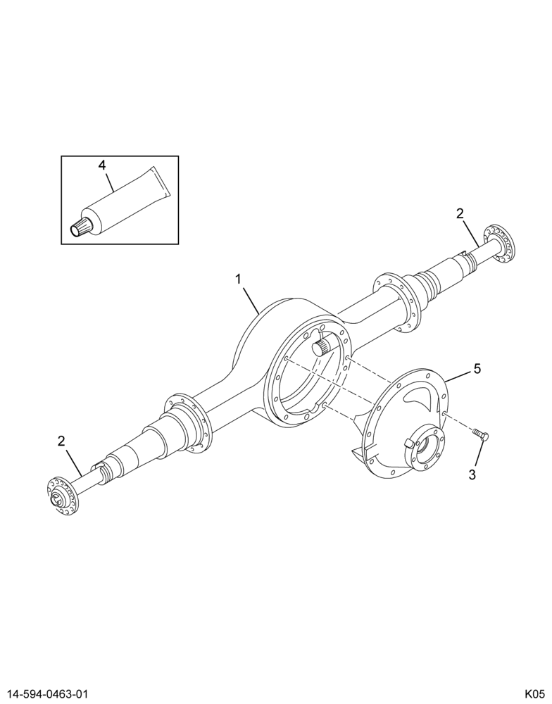 ..AXLE ASM  RR 3.70/5/05 14133 (4C4Z-4010-ABA)