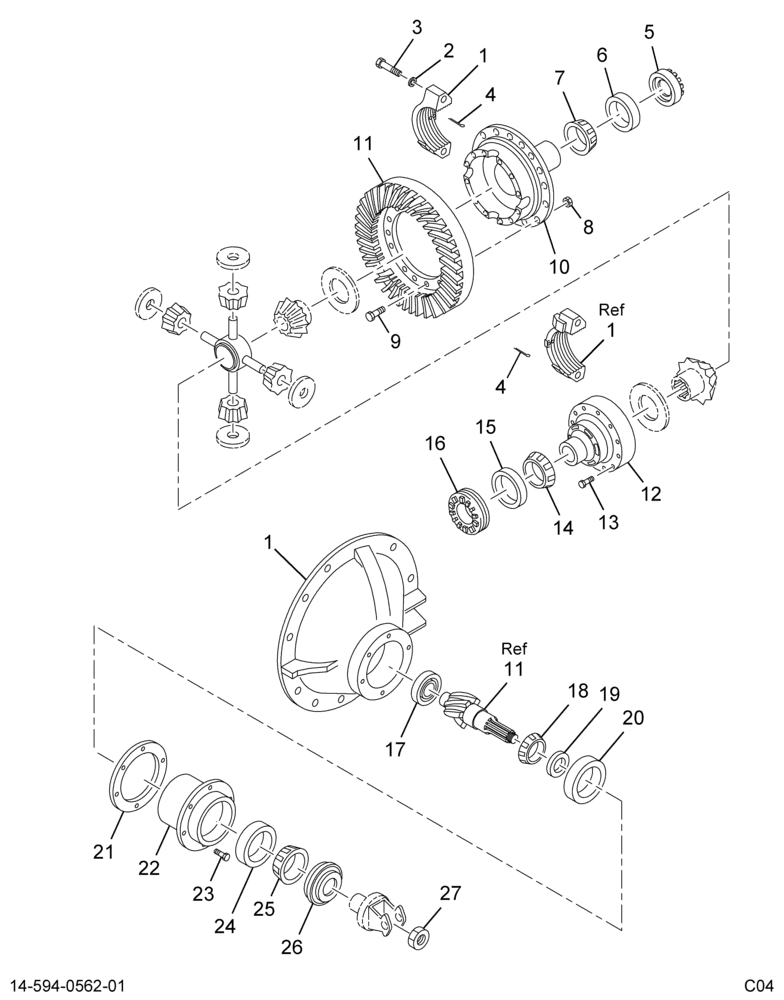 ....DIFFERENTIAL RR 3.90 14AGA (4C4Z-4200-C31)