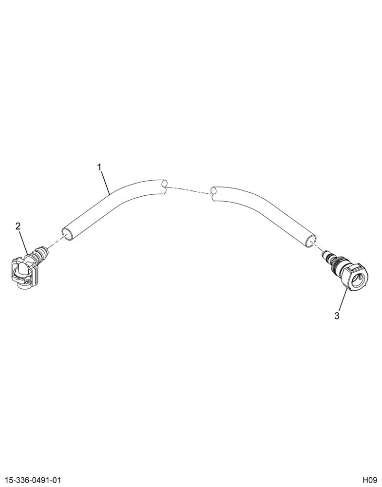 ..TUBE FUEL LINE ASSY 3/8" OD BL (6E7Z-9324-A)
