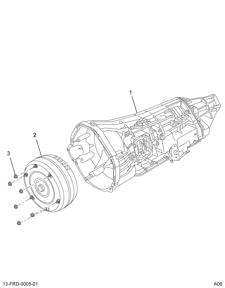 ..TRANSMISSION AUTO*13ADK FORD 5 (4C3Z-7000-KB)