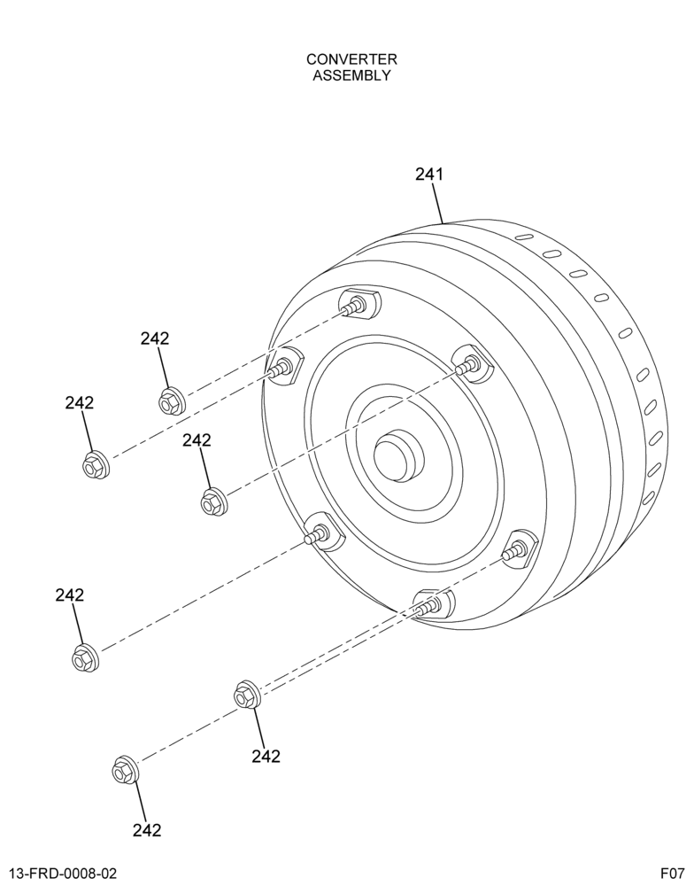 ..TRANSMISSION AUTO FORD N/PTO (7E7Z-7000-B) 2/2