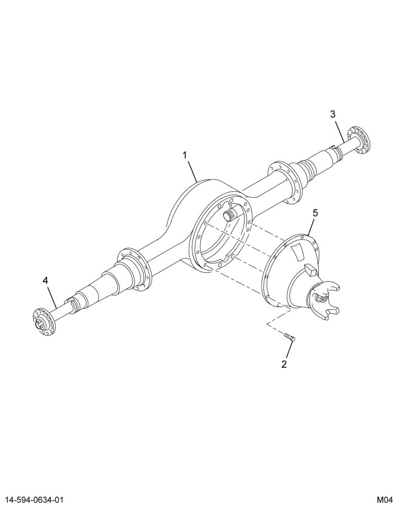 ..AXLE ASSY RR 7.17 14AGE STEEL (Eng. 4C4O-4010-LUA)