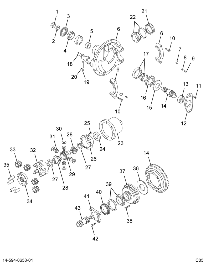 ....DIFFERENTIAL 3.70/5.05 14131 3 (4C4Z-4200-A)