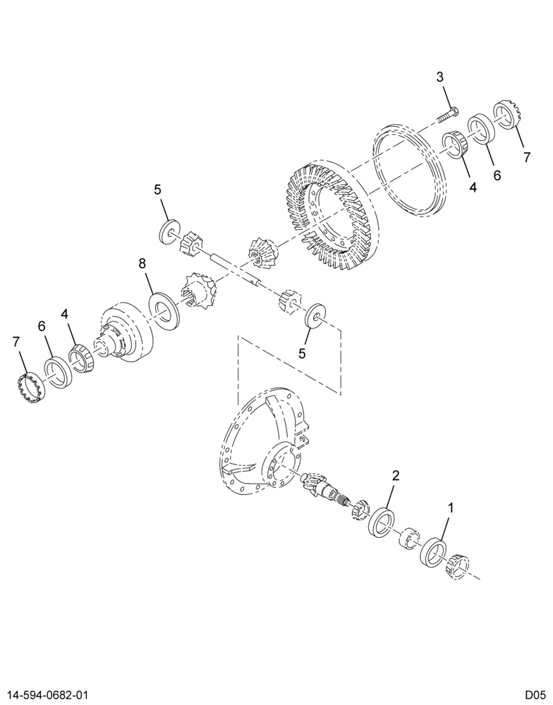 ......KIT-DIFF BRGS S110 (5C4Z-4220-AA)