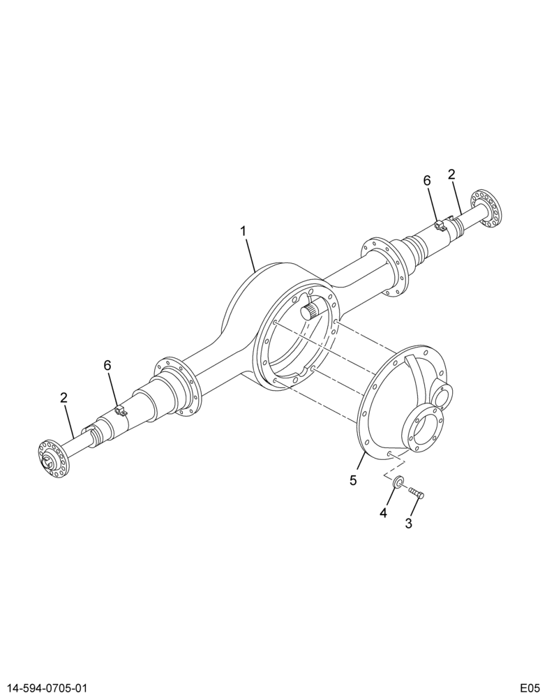 ..AXLE RR TTRB  5.57/7.60 14CDJ (Intl. 3606057C91)