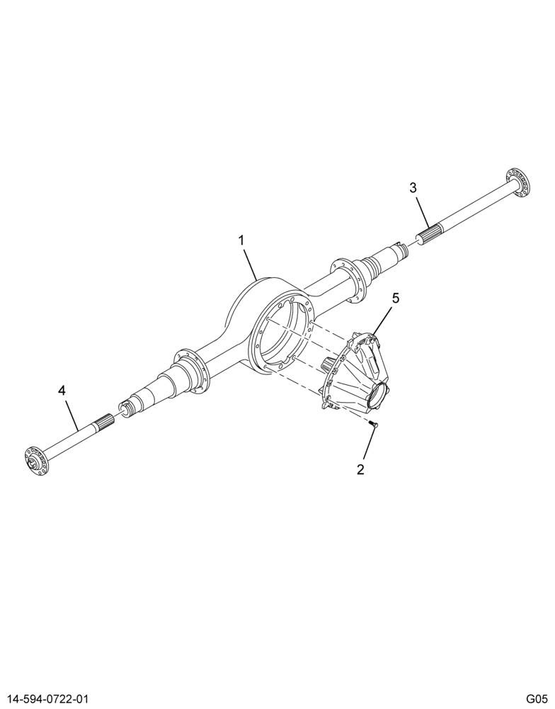 ..AXLE ASSY RR 3.70 14AGA STEEL (4C4Z-4010-AUA)
