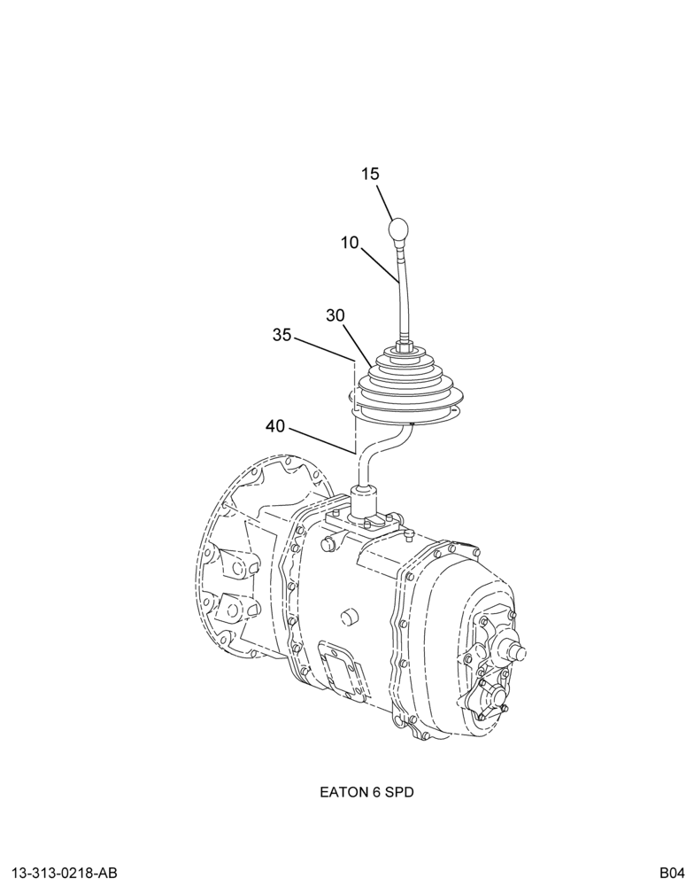 XMSN CONTROLS; SHIFT LEVER & BOOT 2/2
