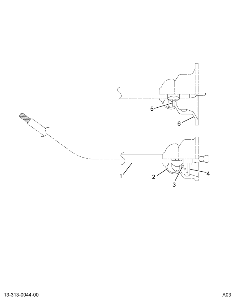 ....HOUSING CONTROL W/LEVER*ASM (Eng. 4C4O-7C453-GA)