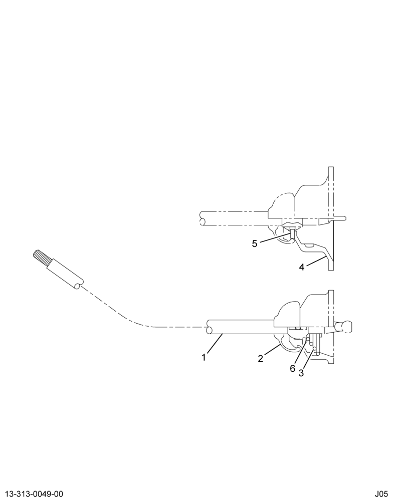 ....HOUSING,CONTROL W/LEVER ASM (Intl. 3604699C91)