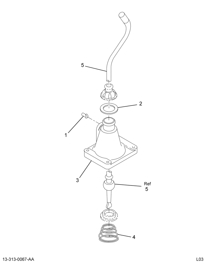 ....LEVER,ASM TRANS SHIFT (Eng. 4C4O-7A115-AA)