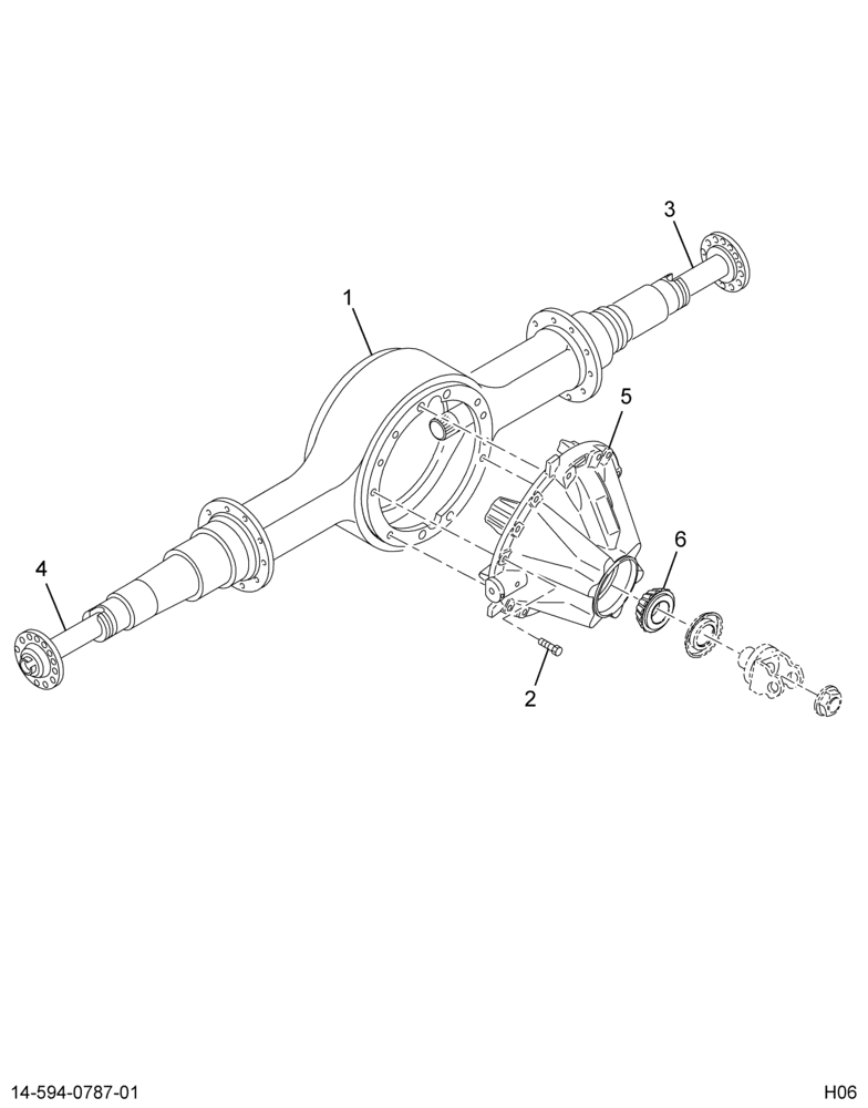 ..AXLE ASM RR 3.91 14AHB TTRB (Intl. 3600140C91)