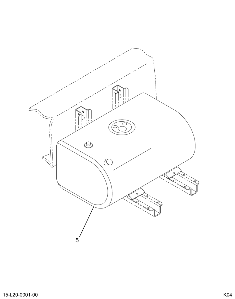 ..TANK FUEL*50 GAL D-STYLE  LSM (Eng. 4C4O-9010-HA)