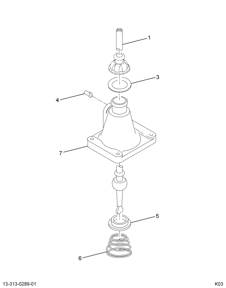 ....HOUSING CONTROL W/LEVER*ASM (Eng. 4C4O-7203-KA)