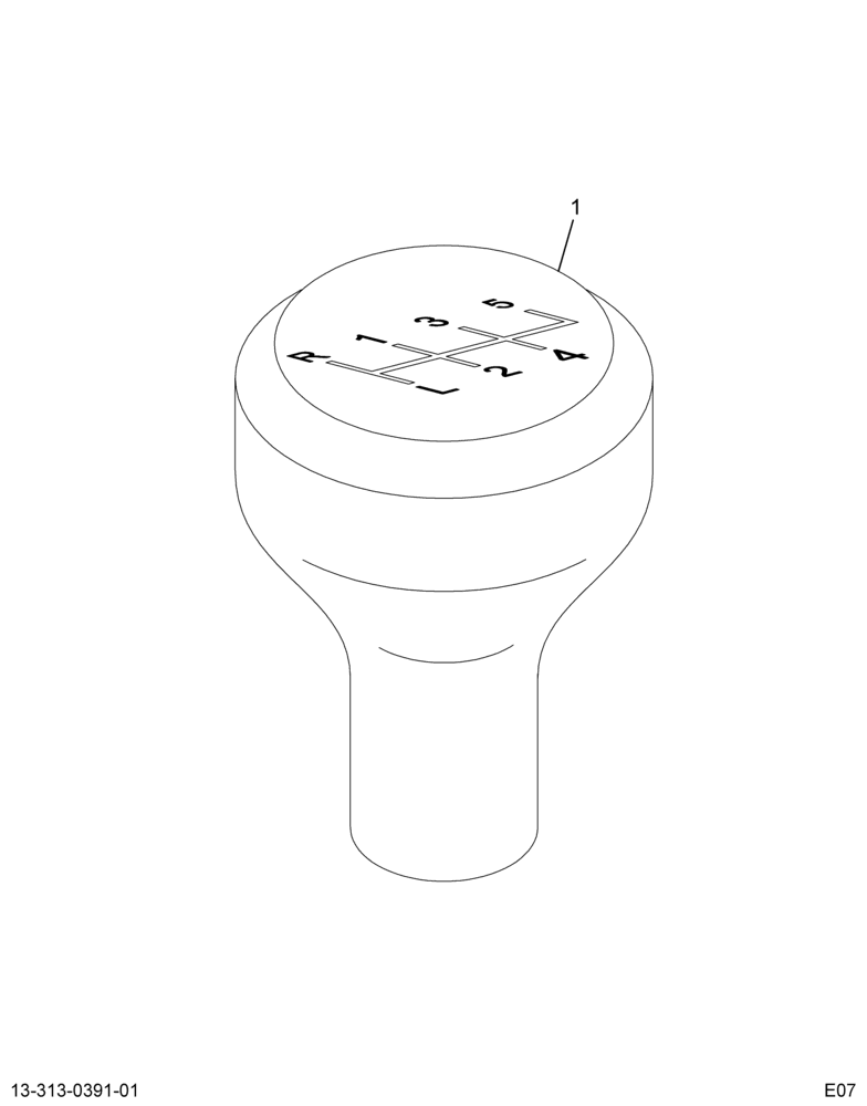 ....KNOB A/T SHIFT CONTROL 5 SPD (F81Z-7213-BA)