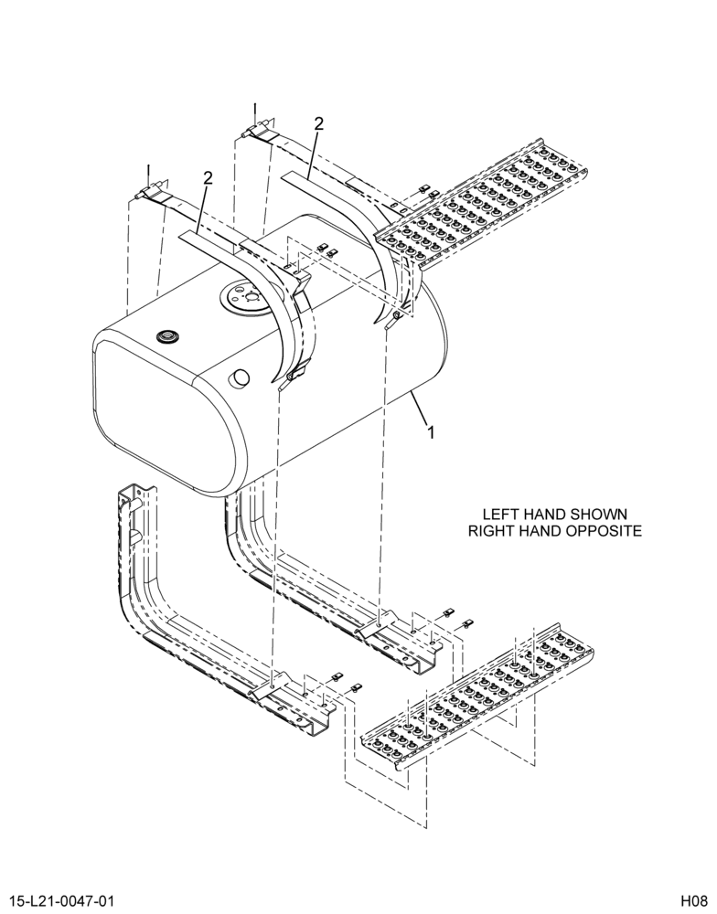 ..FUEL TANK  50 GAL D-STYLE (Intl. 3730673F91)