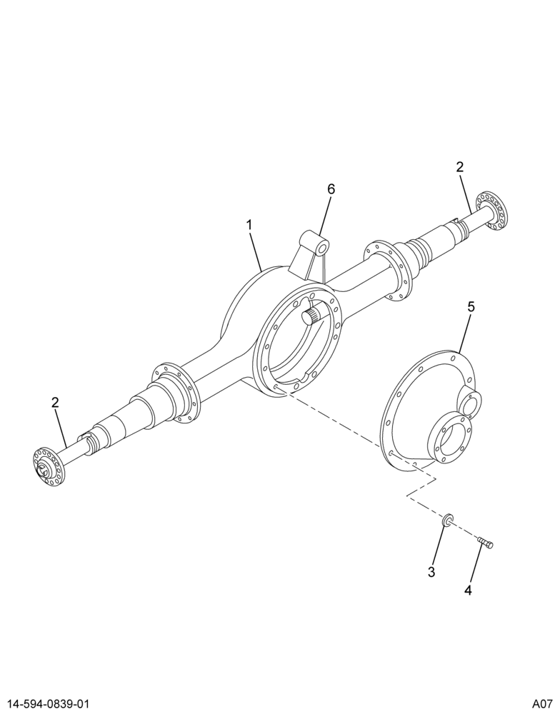 ..AXLE ASSY RR 4.11 14CDE AIR (Intl. 3581629C91)