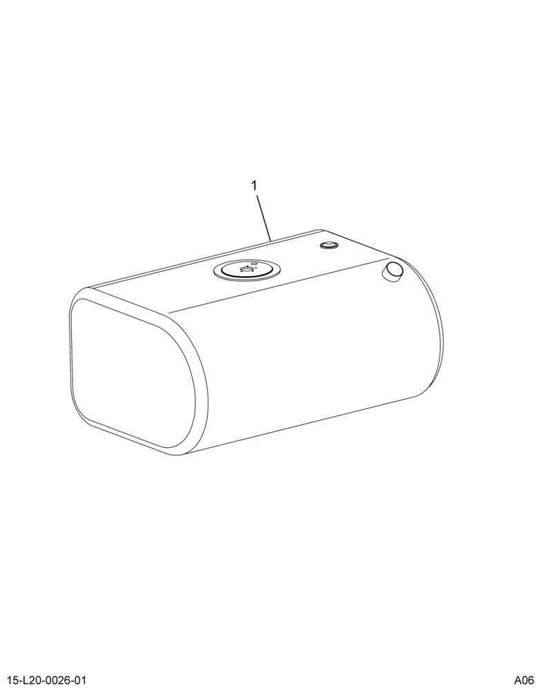 ..FUEL TANK  50 GAL D-STYLE (Intl. 3584609F93)