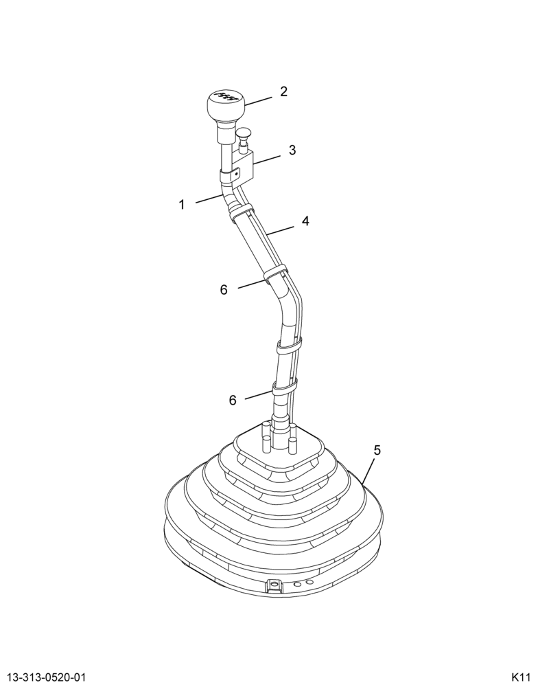 ..LEVER XMSN  SPICER 7-SPD W/2-S (Intl. 3898580C91)