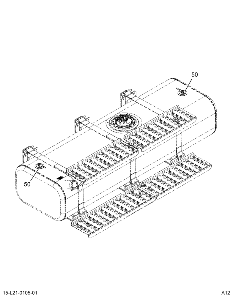 FUEL TANK MODULE; LT SIDE CAP, (ABR#10)