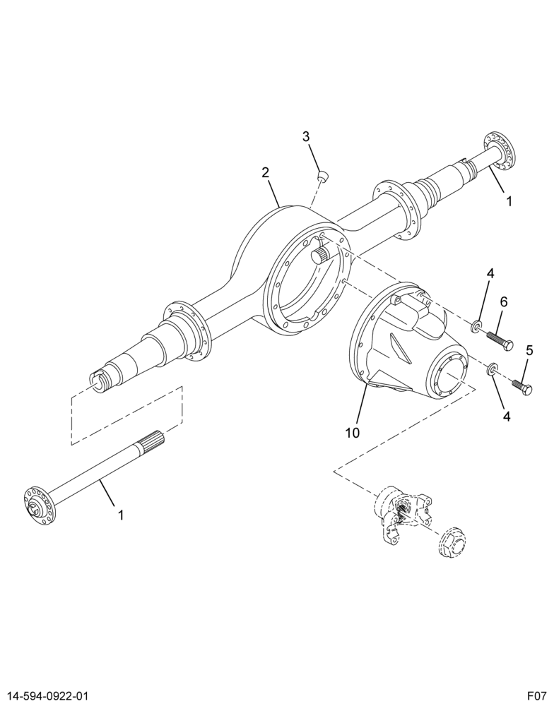 ..AXLE ASM RR 4.10 14AJC IROS TT (Intl. 3677137C91)