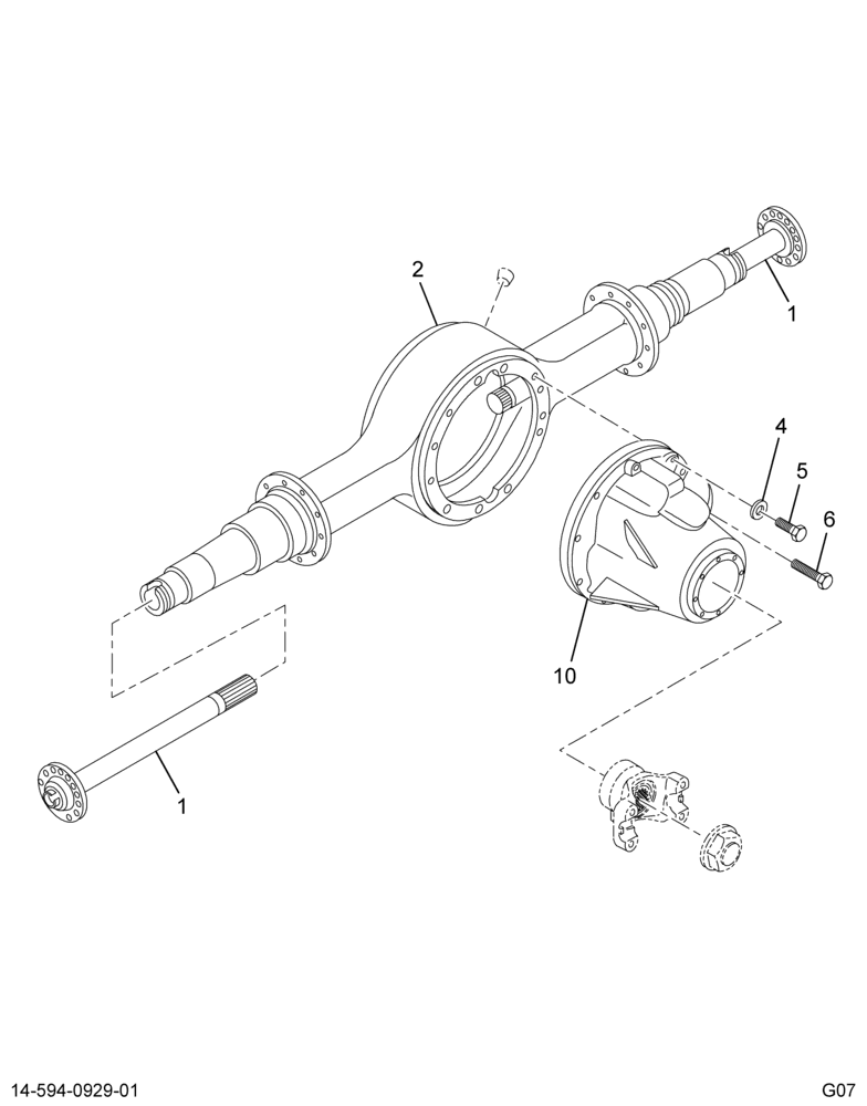 ..AXLE ASM RR 4.10 14AJE STLSPR (Intl. 3677006C91)