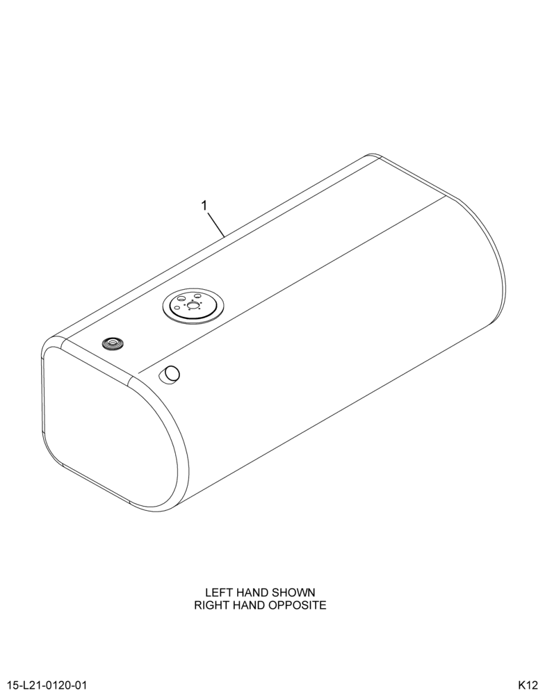 ..FUEL TANK , LSM, 65 GAL 16 (Intl. 3609242F92)