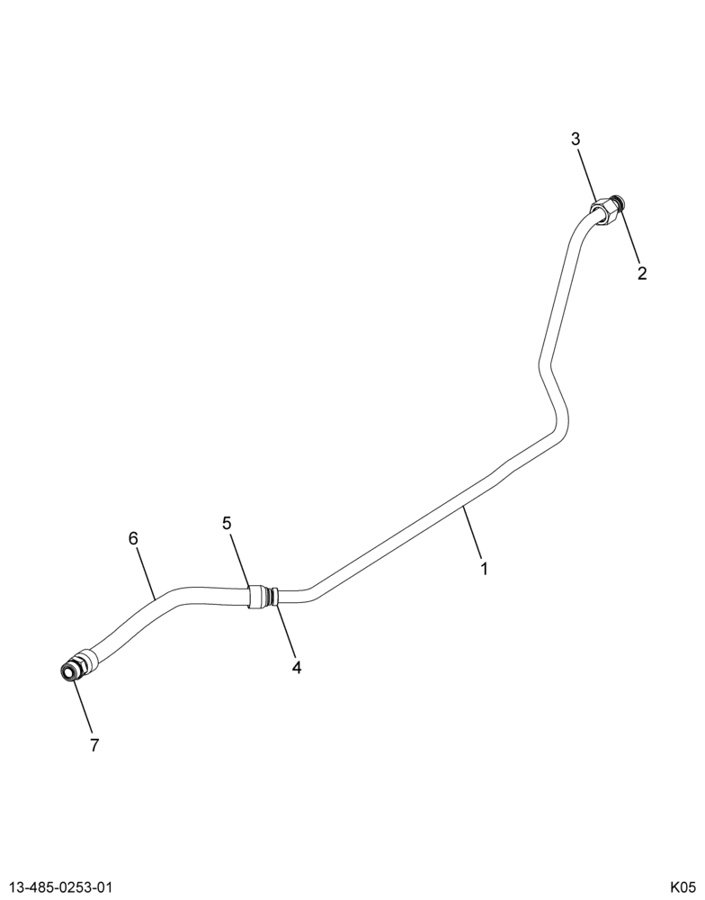 ..TUBE   XMSN COOLER LINE ASSY (6C4Z-7A030-B)