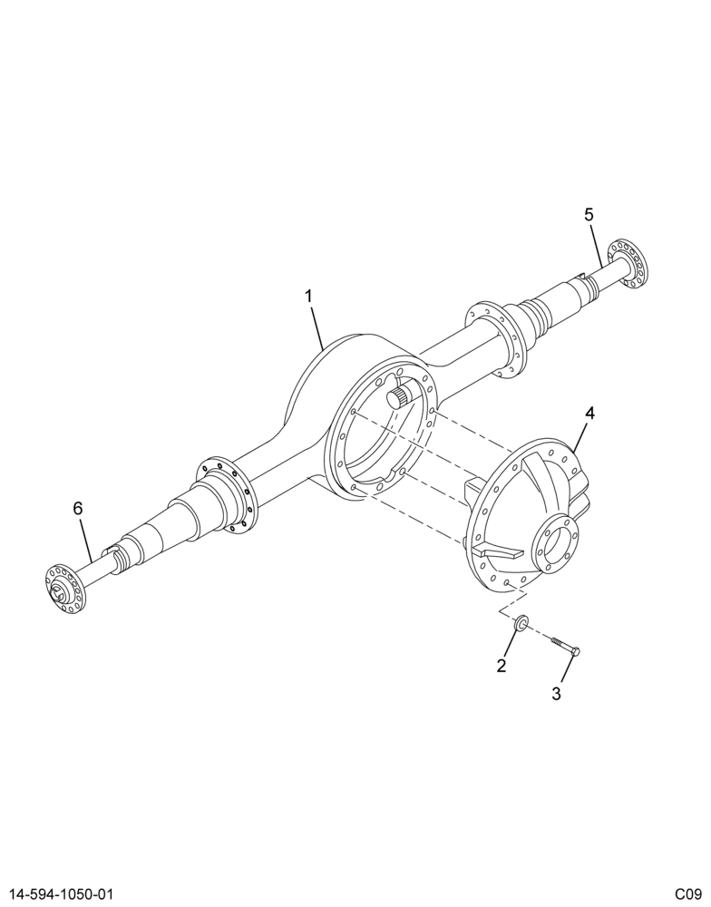 ..AXLE ASM  RR 4.33 14AGA M IAS (Eng. 4C4O-4010-HRA)
