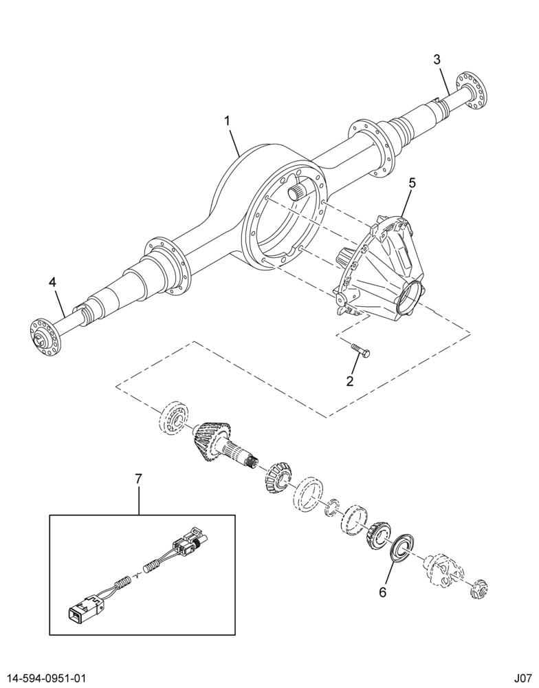 ..AXLE ASM RR 6.14 14AHC TTRB (Intl. 3600188C91)