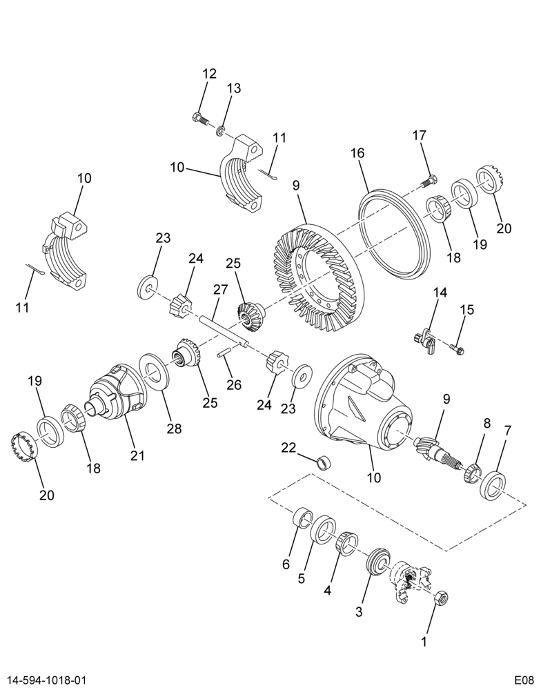 ....DIFFERENTIAL RR 4.88 S110L ABS (8E7Z-4026-B)
