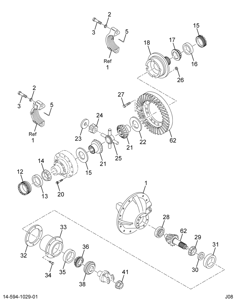 ....DIFFERENTIAL RR 4.63 14GHD (4C4Z-4026-JA)
