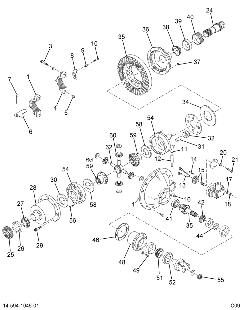 ....DIFFERENTIAL RR 5.57/7.60 14CD (BC4Z-4200-X)